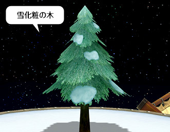 雪化粧の木