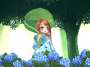 少女と雨の森