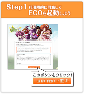 STEP1利用規約に同意してECOを起動しよう