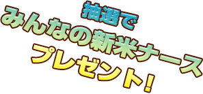 抽選でみんなの新米ナースプレゼント