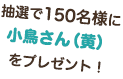 抽選で150名様に「小鳥さん（黄）」をプレゼント