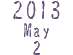 2013 May 2