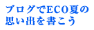 ブログでECO夏の思い出を書こうキャンペーン