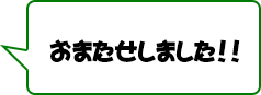 お待たせしました！！